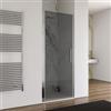DEGHI Box doccia nicchia 80 cm battente con vetro temperato fumé e profilo cromo 195h - Nilo