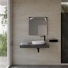 DEGHI Mensolone bagno 10 h sospeso 110 cm in legno rovere grigio - Plain