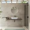 DEGHI Mensolone bagno 3,8 h sospeso 130 cm in legno grigio ombra - Plain