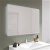 DEGHI Specchio led 70x100 cm luce naturale con cornice satinata reversibile - Beckett