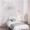 DEGHI Tenda baldacchino per bambini D60 cm tessuto bianco - Timothy Kids