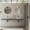 DEGHI Mensolone bagno 3,8 h sospeso 200 cm in legno grigio ombra - Plain