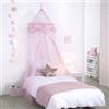 DEGHI Tenda baldacchino per bambini D60 cm tessuto rosa - Timothy Kids