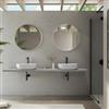DEGHI Mensolone bagno 3,8 h sospeso 190 cm in legno grigio pietra opaco - Plain