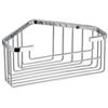 GEDY Griglia portaoggetti cromata Gedy in acciaio inox 20 x 15 cm da appendere ad angolo