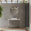DEGHI Mensolone bagno 3,8 h sospeso 110 cm in legno rovere bianco - Plain