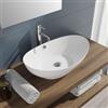 VITRA Lavabo ovale a bacinella 60x37 cm in ceramica bianco lucido - Cloe
