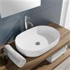 VITRA Lavabo d'appoggio ovale 60x42 cm in ceramica bianco lucido - Cloe