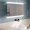 DEGHI Specchio led 60x80 cm luce fredda reversibile con interruttore - Strip
