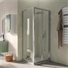 DEGHI Box doccia 95x75 cm porta a soffietto trasparente anticalcare 195h - Sofy