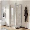 DEGHI Box doccia 75x80 cm porta a soffietto 195h trasparente - Sofy