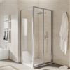 DEGHI Box doccia 75x80 cm porta a soffietto trasparente 195h - Sofy