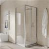 DEGHI Box doccia 80x85 cm porta a soffietto 195h trasparente - Sofy