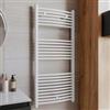 DEGHI Termoarredo scaldasalviette 1200x600 bianco curvo interasse 550 mm - Alpina