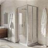 DEGHI Box doccia 90x75 cm porta a soffietto trasparente 195h - Sofy