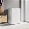 DEGHI Scarpiera bassa 60x87h cm in legno bianco con 2 ante e 4 ripiani - Boos