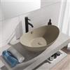 VITRA Lavabo ovale a bacinella 60x37 cm in ceramica tortora opaco - Cloe