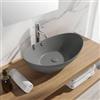 VITRA Lavabo ovale a bacinella 60x37 cm in ceramica grigio opaco - Cloe