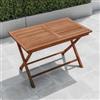 DEGHI Tavolo da giardino 120x70 cm in legno teak - Louis