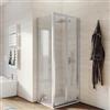 DEGHI Box doccia 70x85 cm porta a soffietto opaco 195h - Sofy