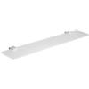 GEDY Mensola a muro in ottone e cromall cromo e vetro temperato - Glamour di Gedy