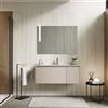 DEGHI Mobile bagno sospeso 100 cm con cassetto e anta cashmere con lavabo - Edith