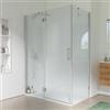DEGHI Box doccia 80x140 cm battente vetro temperato anticalcare 195h - Closet