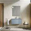 DEGHI Mobile bagno sospeso 80 cm con cassetto e anta carta da zucchero con lavabo - Edith