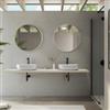 DEGHI Mensolone bagno 3,8 h sospeso 180 cm in legno rovere bianco - Plain