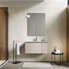 DEGHI Mobile bagno sospeso 80 cm con cassetto e anta cashmere con lavabo - Edith
