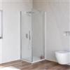 DEGHI Box doccia 70x70 cm battente in vetro temperato 6mm opaco 195h - Nilo