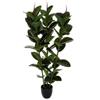 DEGHI Pianta artificiale di ficus caucciù 120h cm con vaso