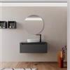 DEGHI Mobile bagno sospeso 100 cm antracite con top - Sleek