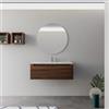 DEGHI Mobile bagno sospeso 100 cm rovere deciso con lavabo integrato - Sleek