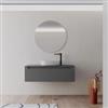 DEGHI Mobile bagno sospeso 120 cm antracite con top - Sleek