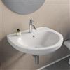 DEGHI Lavabo sospeso in ceramica bianca 64 cm - Malay