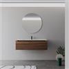 DEGHI Mobile bagno sospeso 120 cm rovere deciso con lavabo integrato - Sleek