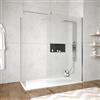 DEGHI Box doccia 80x120 cm due lati con vetro anticalcare trasparente e profilo cromo 200h - Keep