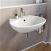 DEGHI Lavabo sospeso in ceramica bianca 61 cm - Misk