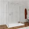 DEGHI Box doccia walk-in tre lati 70x80x70 cm vetro anticalcare trasparente e profilo cromo 200h - Keep