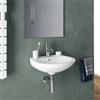 DEGHI Lavabo circolare sospeso in ceramica bianca 52 cm - Mystic
