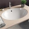 DEGHI Lavabo incasso sottopiano ovale 53,5 cm in ceramica bianca - Doria