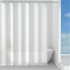 GEDY Tenda doccia o vasca in tessuto bianco tinta unita 180x200 cm - Basic di Gedy