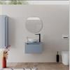 DEGHI Mobile bagno sospeso 60 cm carta da zucchero con top - Sleek