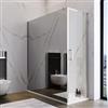 DEGHI Box doccia 160X80 cm lato fisso specchiato con battente e profilo cromo 200h - Artego Duo