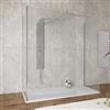 DEGHI Box doccia 80x120x80 cm tre lati con vetro anticalcare trasparente e profilo cromo 200h - Keep