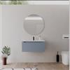 DEGHI Mobile bagno sospeso 80 cm carta da zucchero con lavabo integrato - Sleek