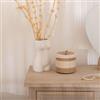 DEGHI Vaso da interno 17h cm a forma di busto in ceramica bianco