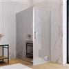 DEGHI Box doccia 120X100 cm lato fisso specchiato con battente e profilo cromo 200h - Artego Duo
