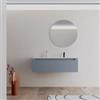 DEGHI Mobile bagno sospeso 120 cm carta da zucchero dx con lavabo integrato - Sleek
